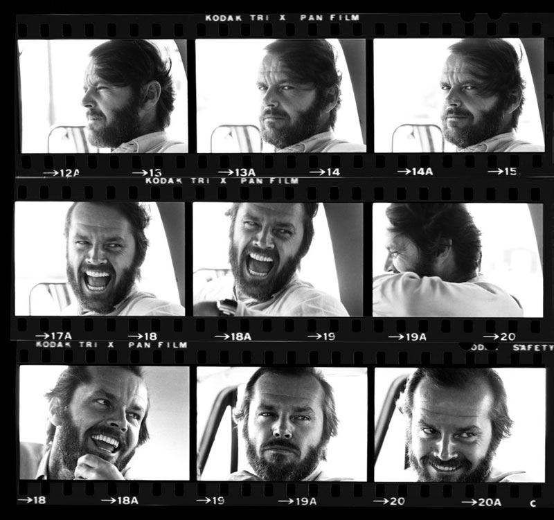 Jack Nicholson Contact Sheet, 1976